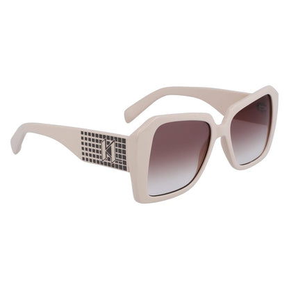 Karl Lagerfeld Weiße Sonnenbrille aus injected Material