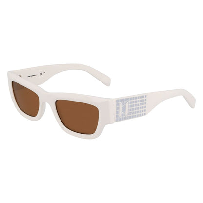 Karl Lagerfeld Weiße Sonnenbrille aus injected Material