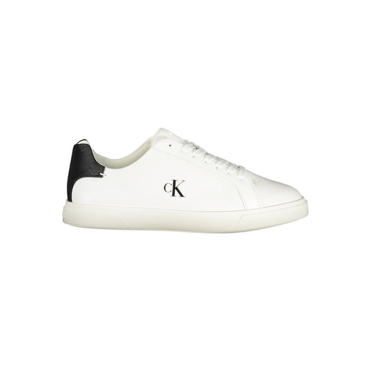 Calvin Klein White Polyester Sneakers