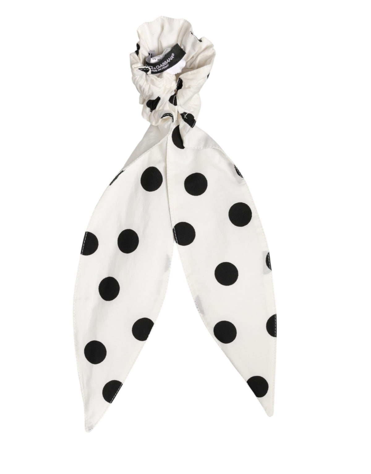 Dolce & Gabbana Foulard a pois, colore bianco, in cotone