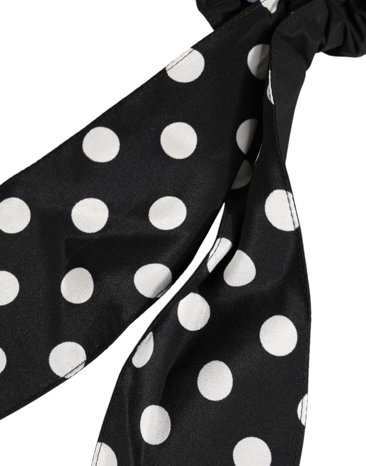 Dolce & Gabbana Foulard a pois, colore nero, in cotone