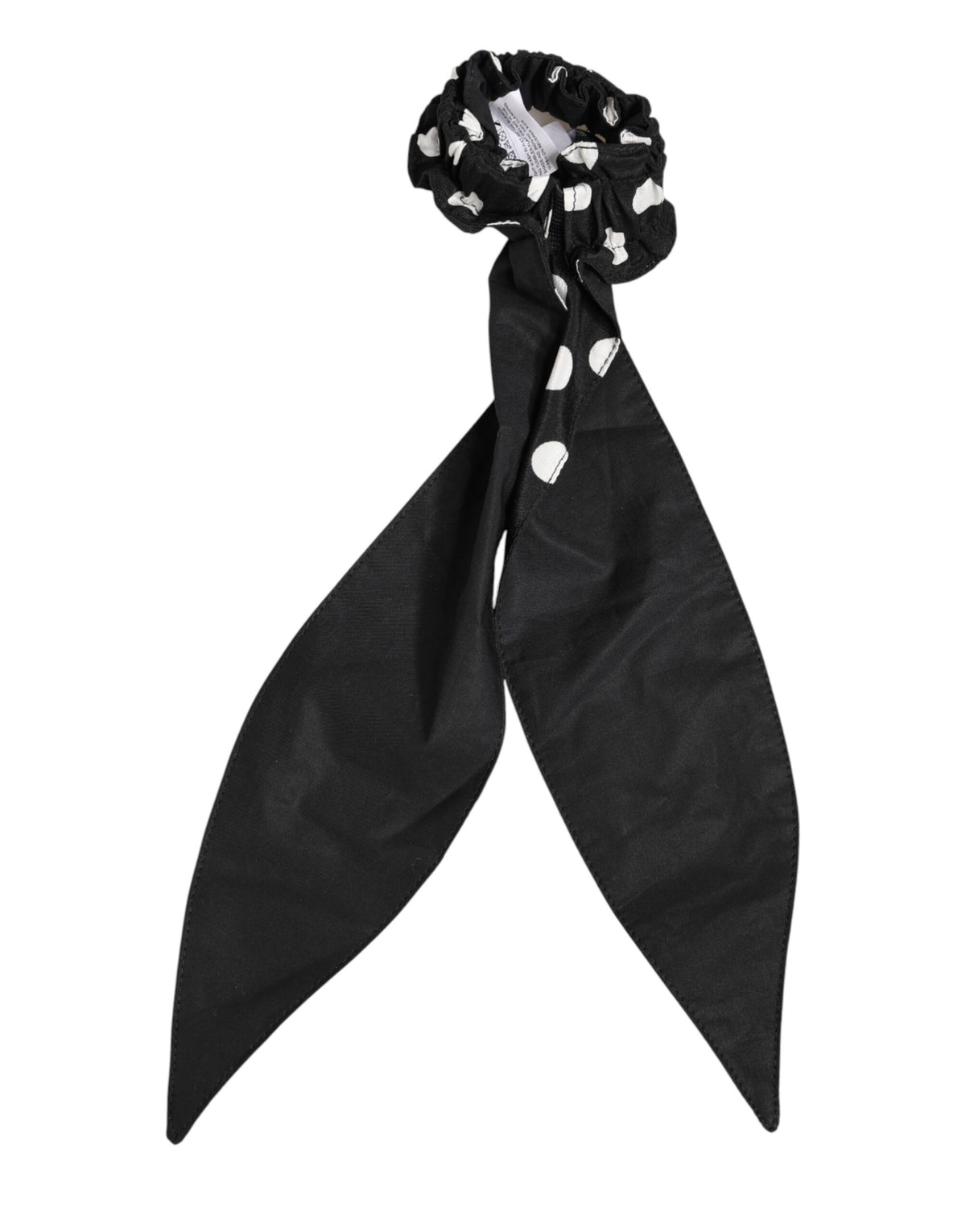 Dolce & Gabbana Foulard a pois, colore nero, in cotone