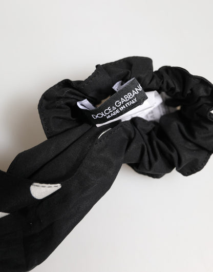 Dolce & Gabbana Foulard a pois, colore nero, in cotone