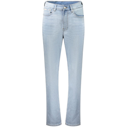 Calvin Klein Blaue Baumwolljeans mit geradem Bein