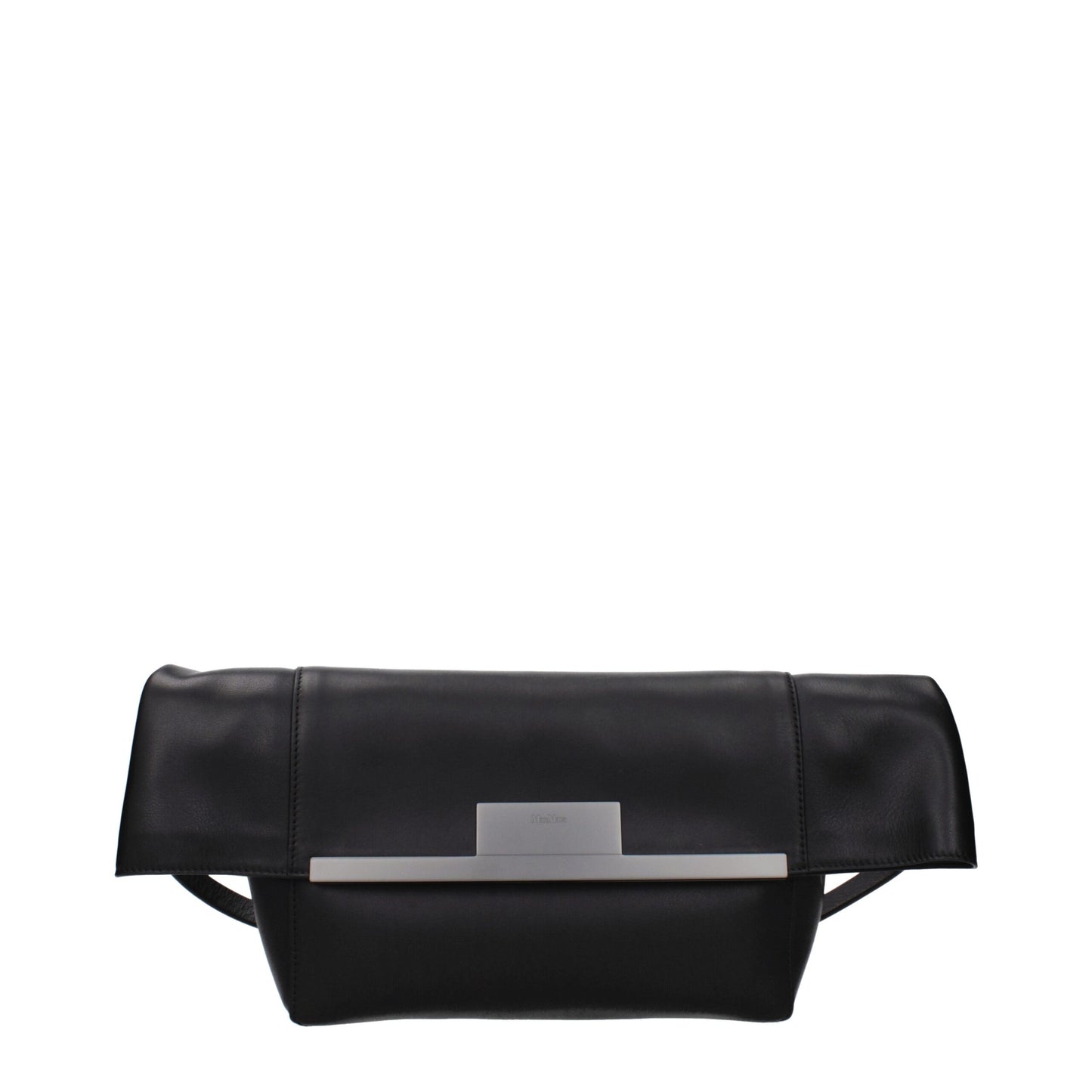 Max Mara Schwarze Leder Umhängetasche