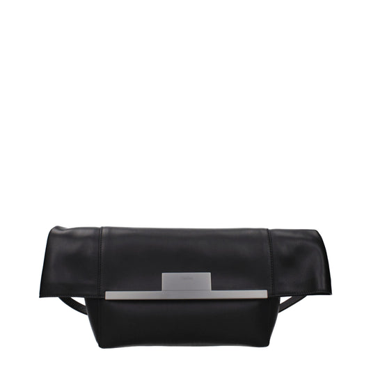 Max Mara Schwarze Leder Umhängetasche