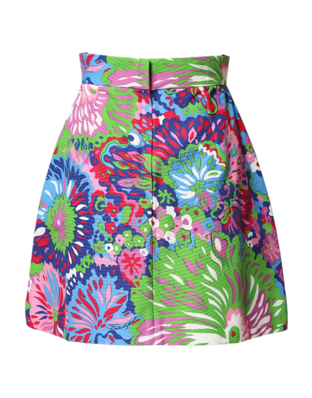Dolce & Gabbana Mehrfarbige Blumen-High-Waist Shorts