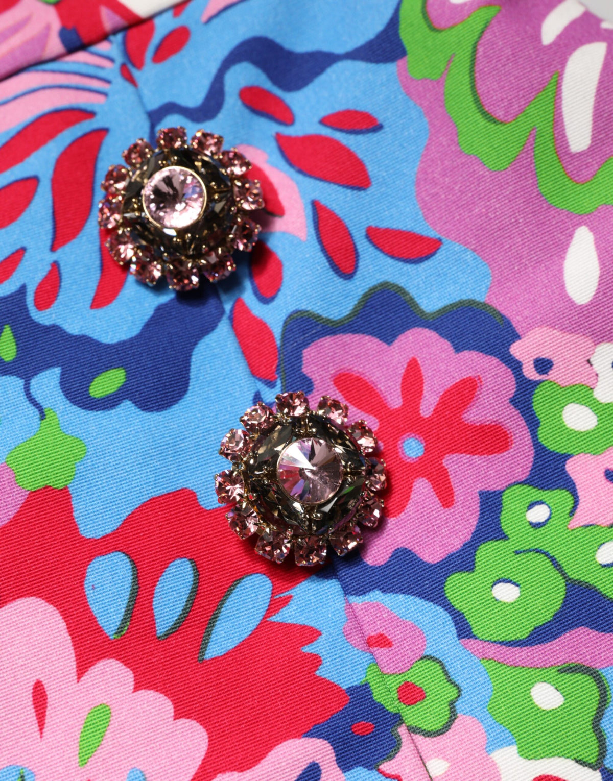 Dolce & Gabbana Mehrfarbige Blumen-High-Waist Shorts