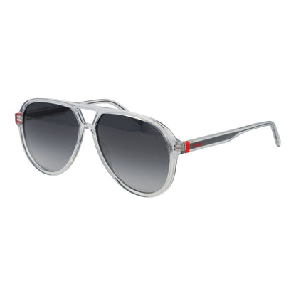 Hugo Boss Graue Sonnenbrille aus Edelstahl