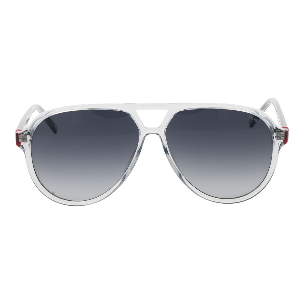 Hugo Boss Graue Sonnenbrille aus Edelstahl