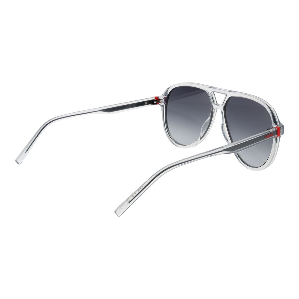 Hugo Boss Graue Sonnenbrille aus Edelstahl