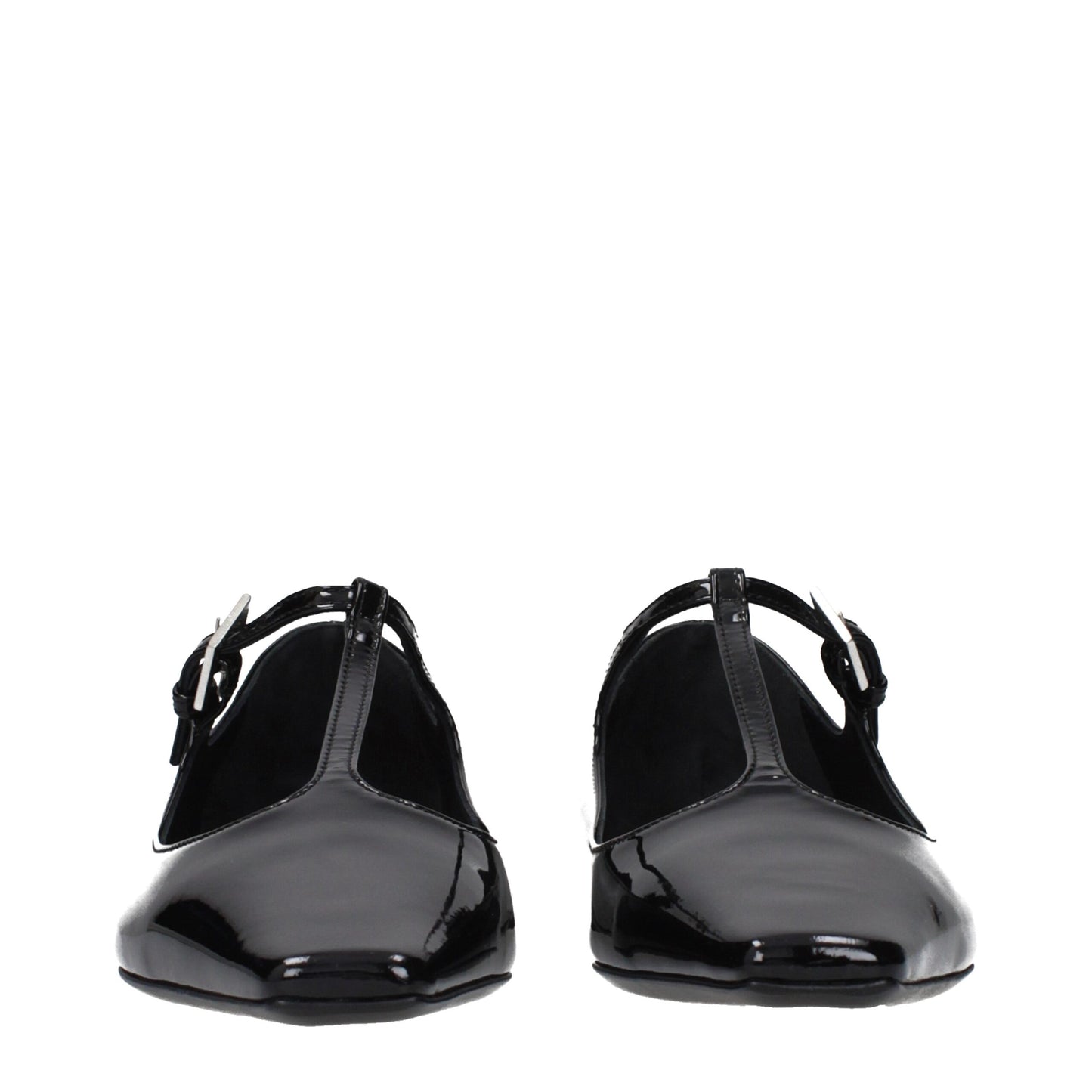 The Attico Schwarze Ballerinas aus Leder