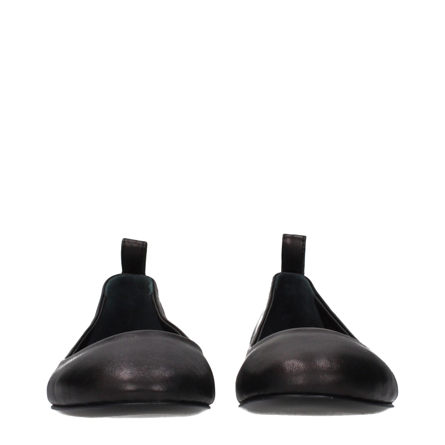 The Attico Schwarze Ballerinas aus Leder