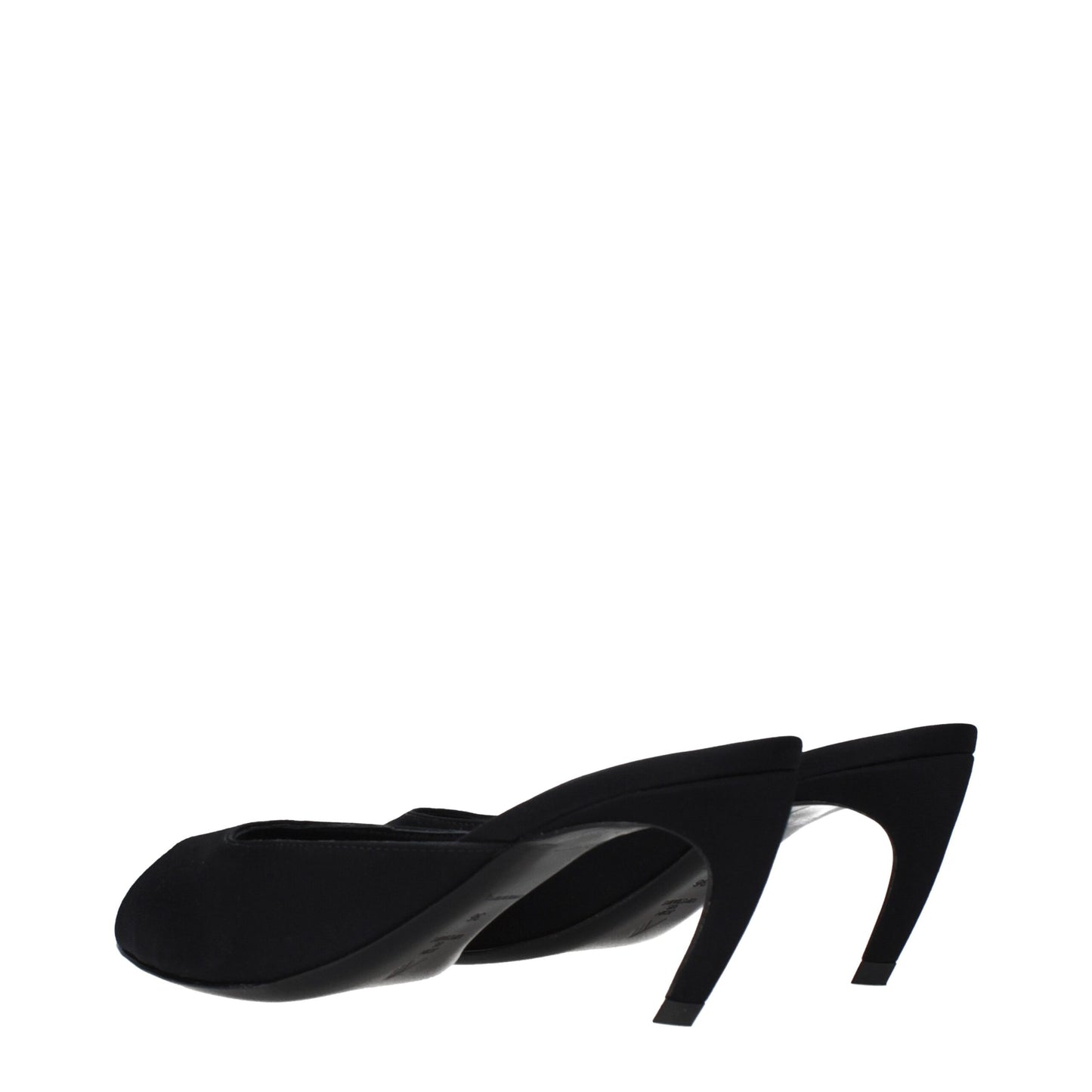 The Attico Schwarze Sandalen aus Stoff