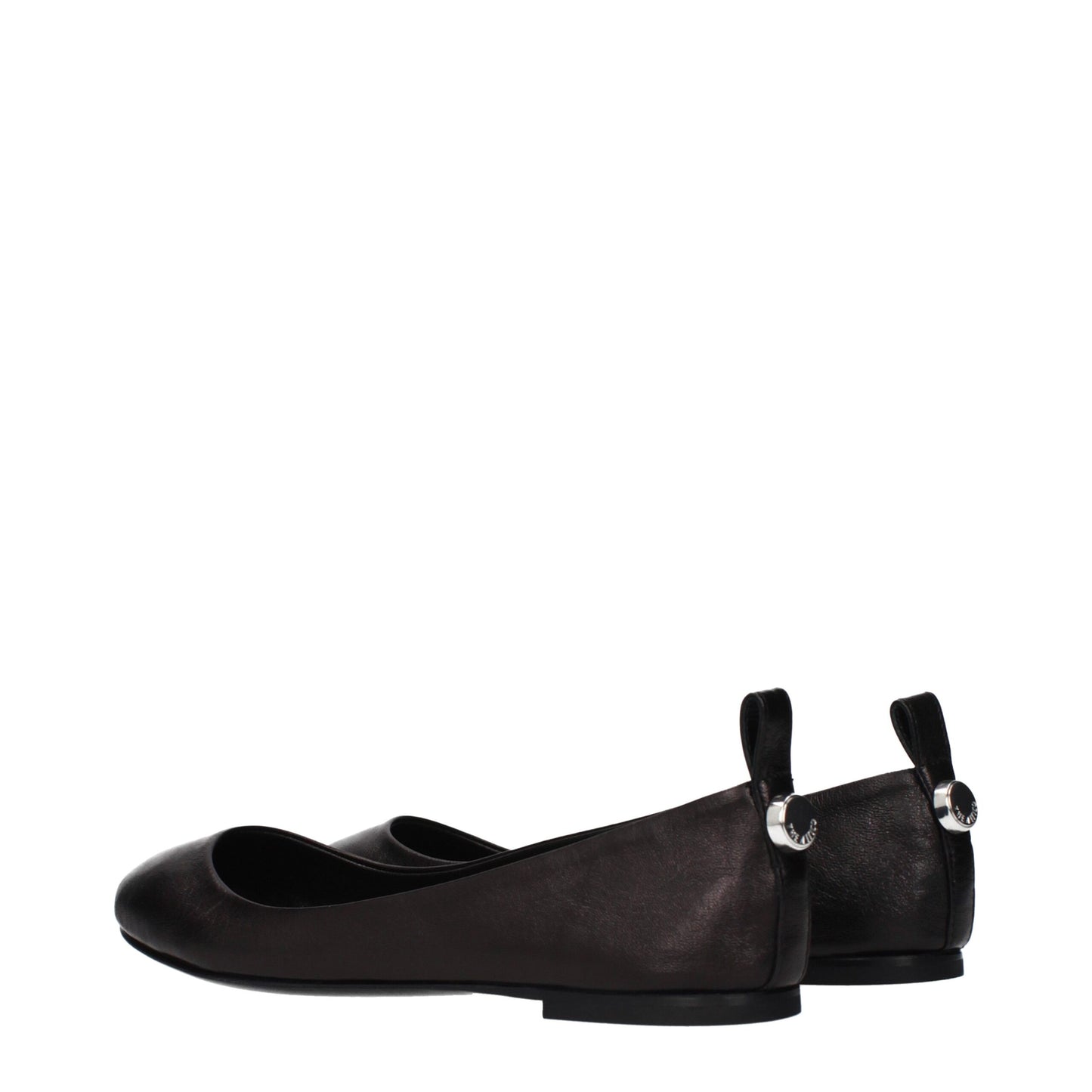 The Attico Schwarze Ballerinas aus Leder