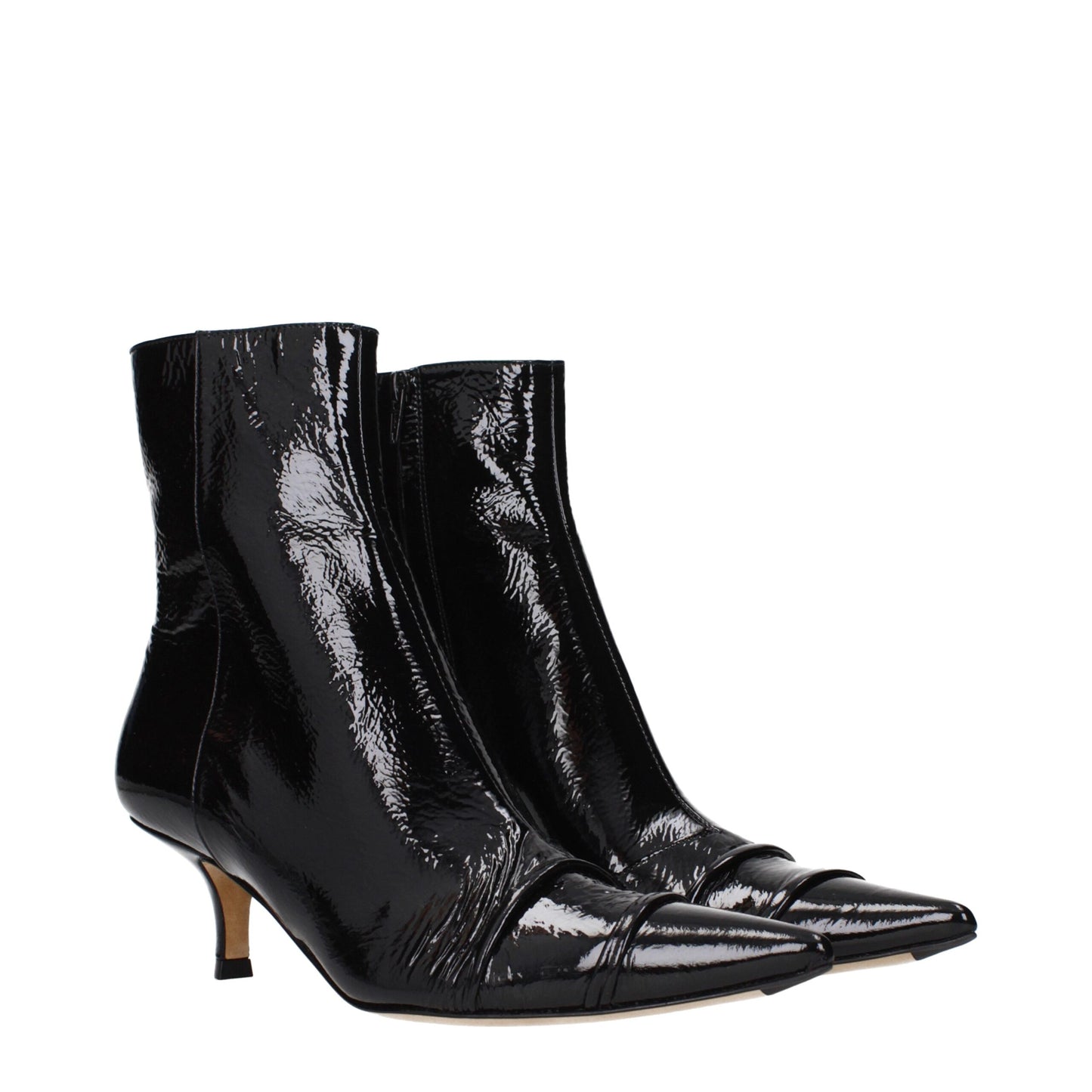 Maison Margiela Schwarze Leder-Stiefeletten