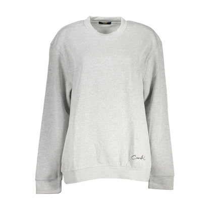 Cavalli Class Graues Baumwoll-Sweatshirt