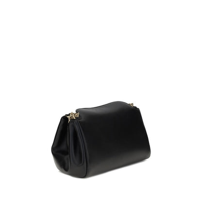 Prada Schwarze Bos Taurus Kalbsleder Schultertasche