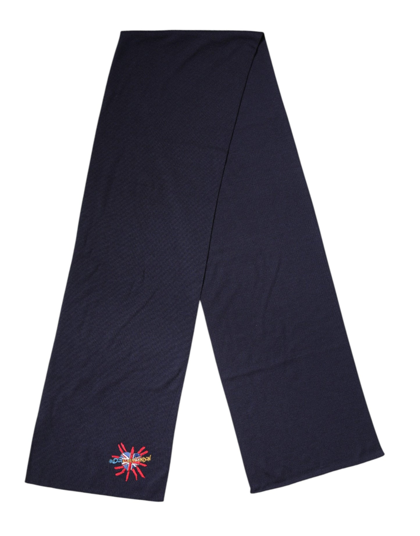 Dolce & Gabbana Blauer Wollschal DG Loves London für den Hals