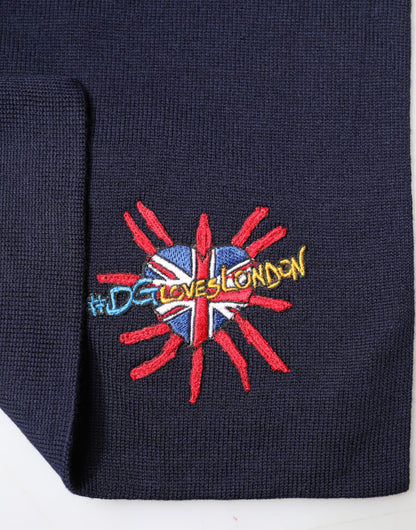 Dolce & Gabbana Foulard con logo, colore blu