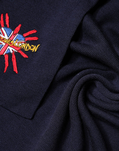 Dolce & Gabbana Foulard con logo, colore blu