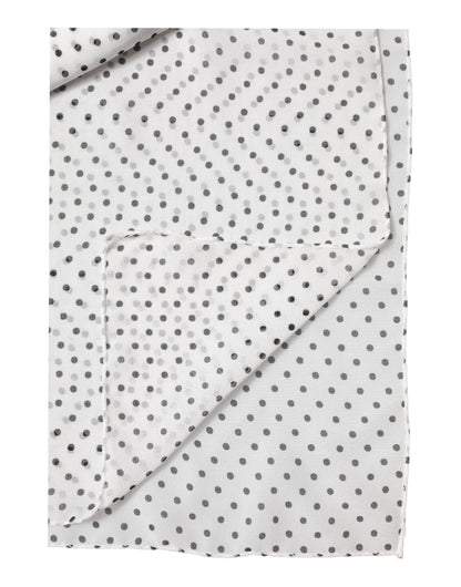 Dolce & Gabbana Weiße Polka Dot Schal aus Polyester