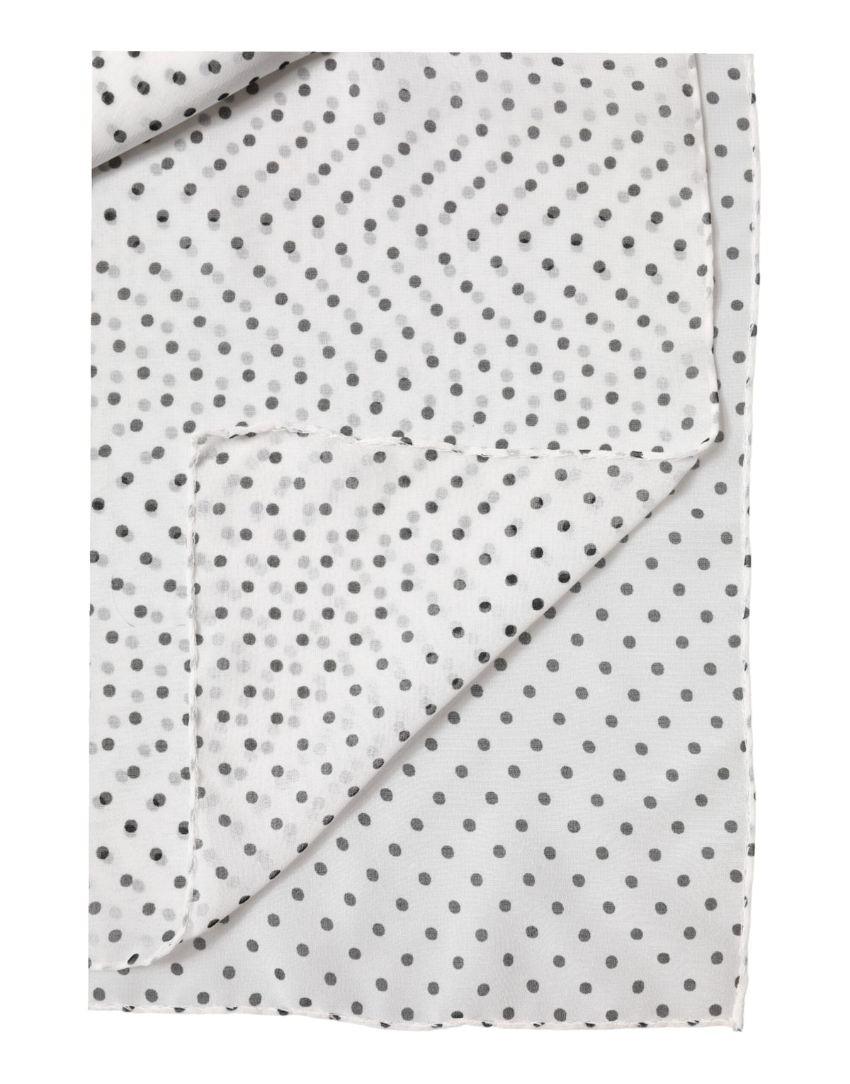 Dolce & Gabbana Weiße Polka Dot Schal aus Polyester