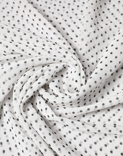 Dolce & Gabbana Weiße Polka Dot Schal aus Polyester