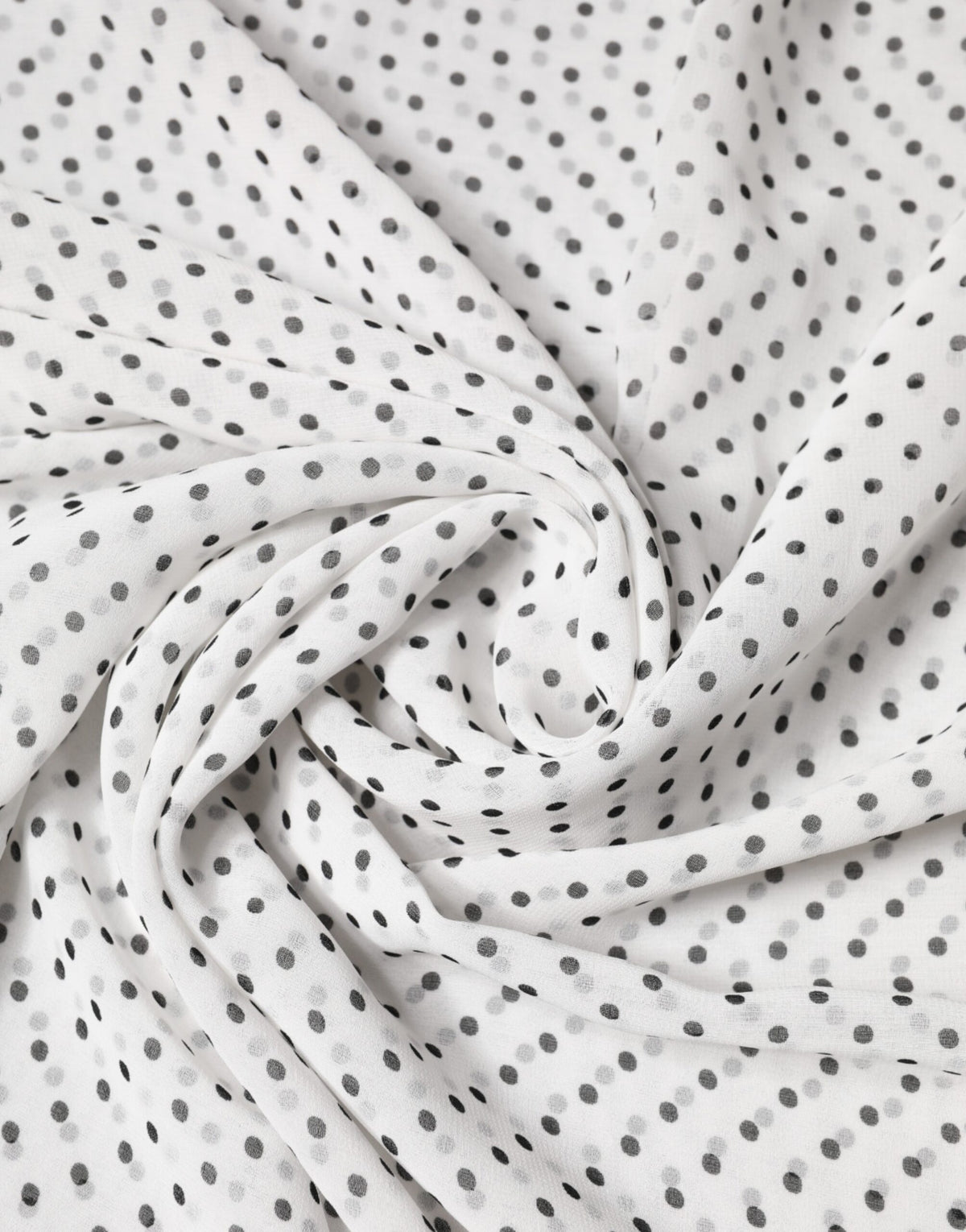 Dolce & Gabbana Weiße Polka Dot Schal aus Polyester