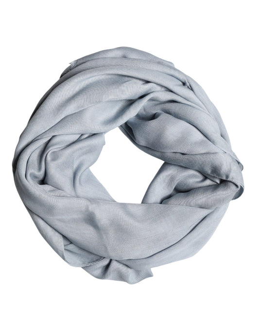 Dolce & Gabbana Hellblauer Kaschmir-Strickschal