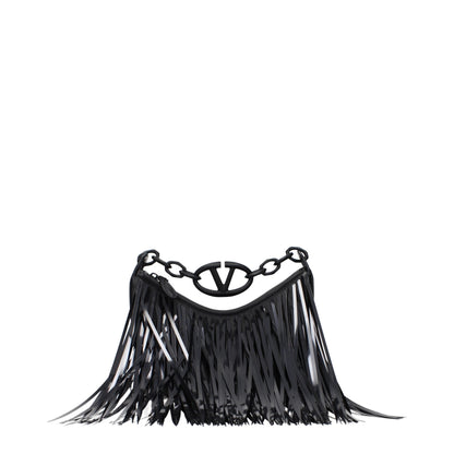 Valentino Garavani Schwarze Lederhandtasche