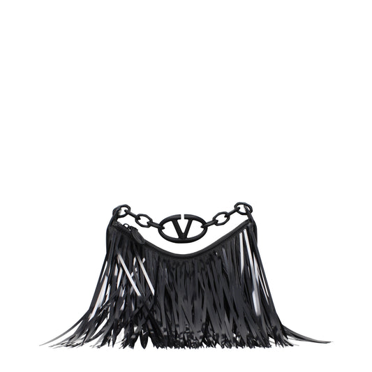 Valentino Garavani Schwarze Lederhandtasche