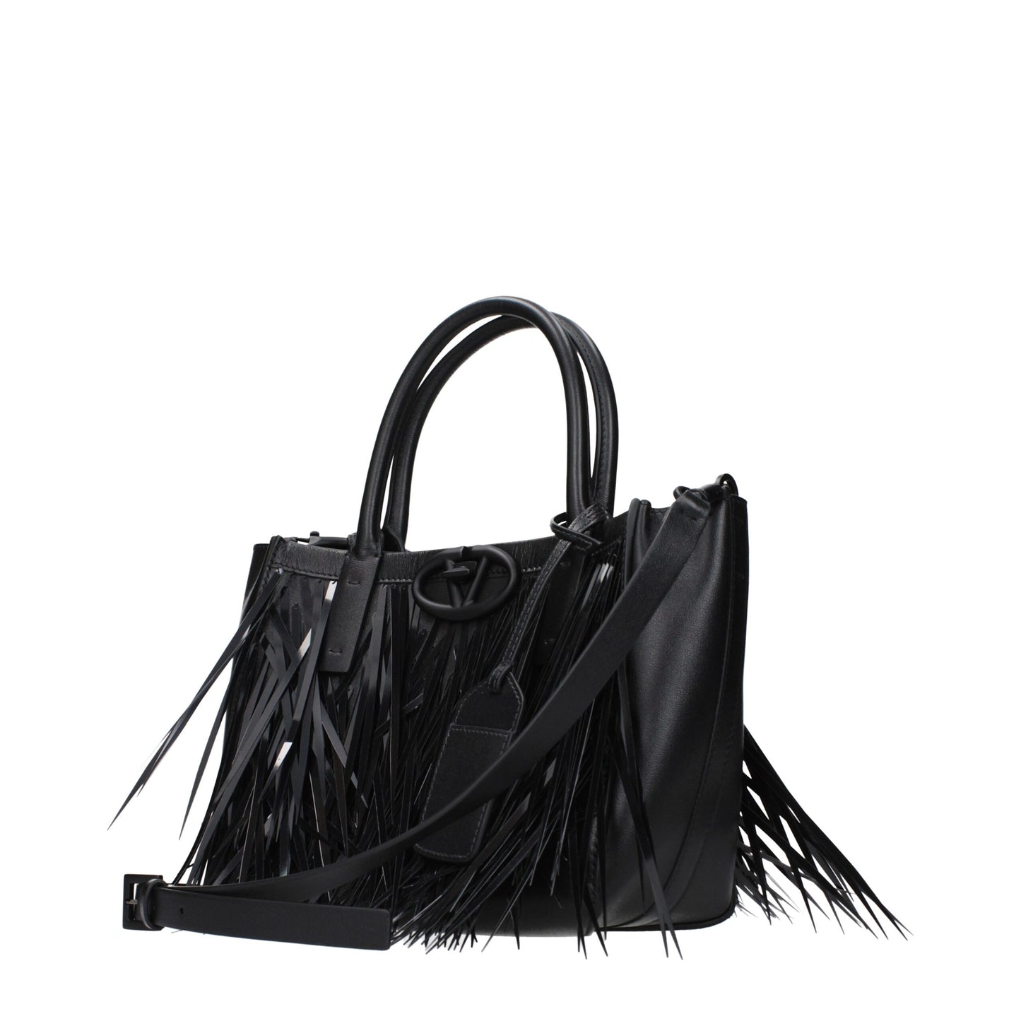 Valentino Garavani Schwarze Lederhandtasche