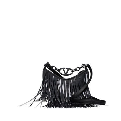 Valentino Garavani Schwarze Lederhandtasche