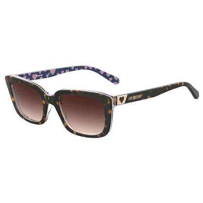 Love Moschino Braune Sonnenbrille aus Acetat