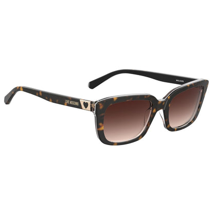 Love Moschino Braune Sonnenbrille aus Acetat