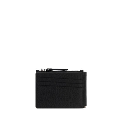 Maison Margiela Schwarzes Kalbsleder Bos Taurus Portemonnaie