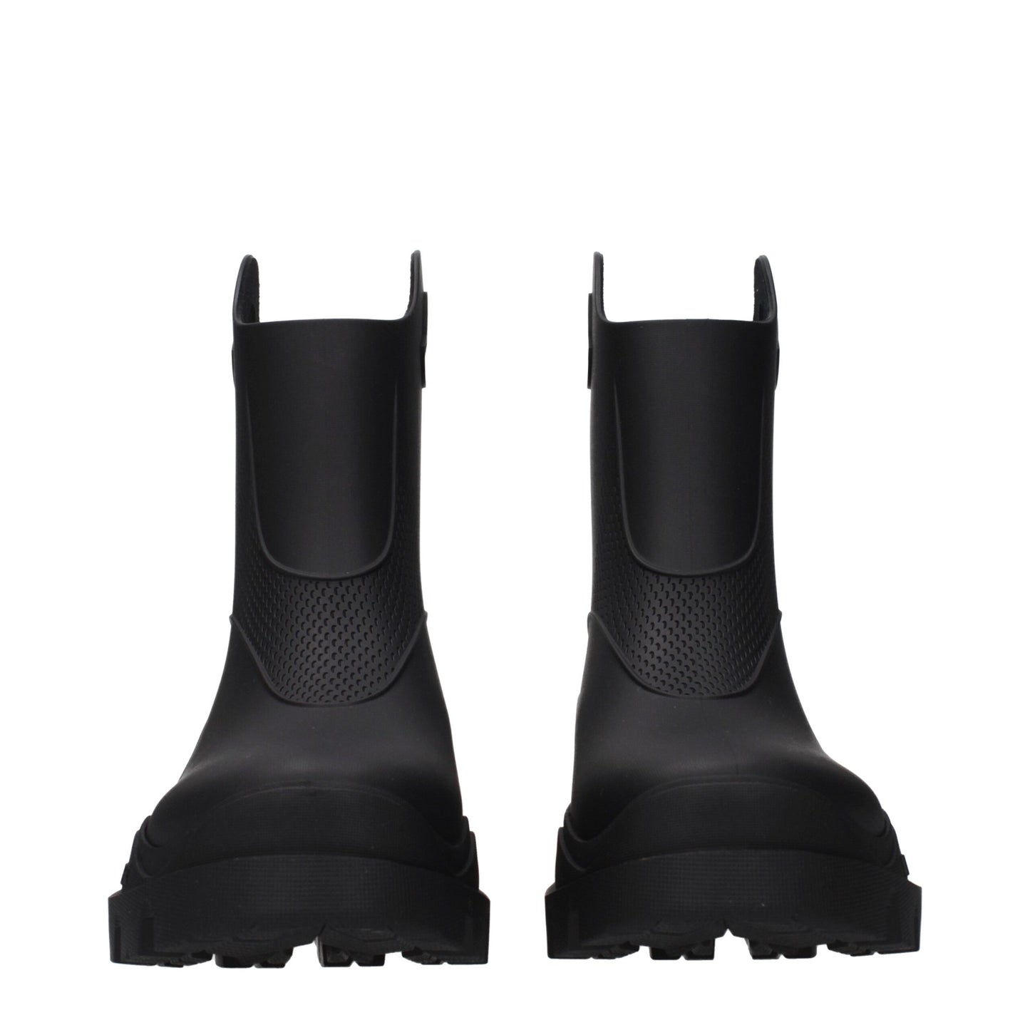 Moncler Schwarze Ankle Boots aus Baumwolle