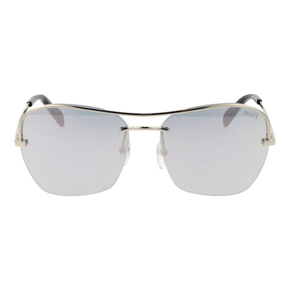 Emilio Pucci Sonnenbrille aus silbernem Metall