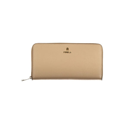 Furla Beige Leder Geldbörse für Damen