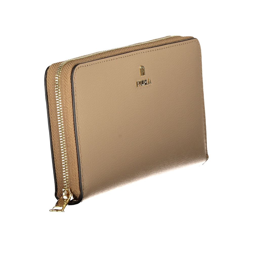 Furla Beige Leder Geldbörse für Damen