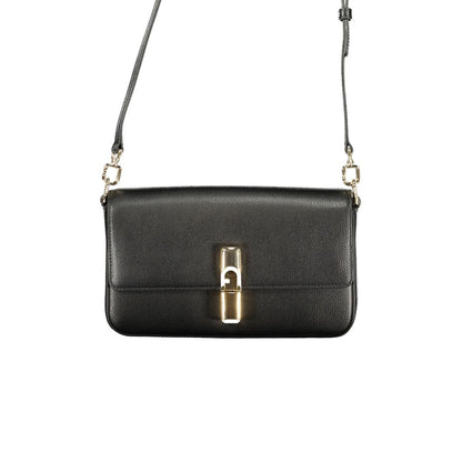 Furla Schwarze Lederhandtasche