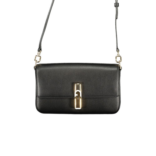 Furla Schwarze Lederhandtasche