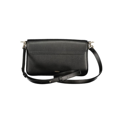 Furla Schwarze Lederhandtasche
