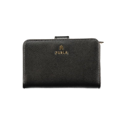 Furla Schwarze Leder Geldbörse für Damen
