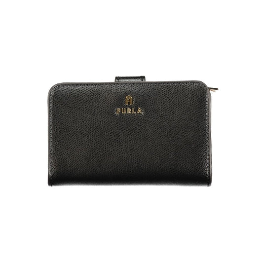 Furla Schwarze Leder Geldbörse für Damen