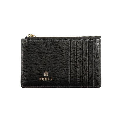 Furla Schwarze Leder Geldbörse für Damen