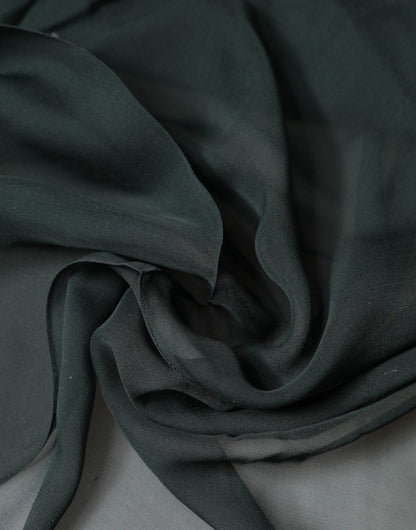 Dolce & Gabbana Foulard verde scuro in seta