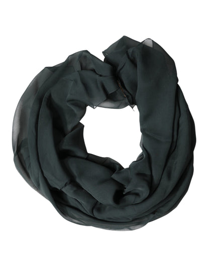 Dolce & Gabbana Foulard verde scuro in seta