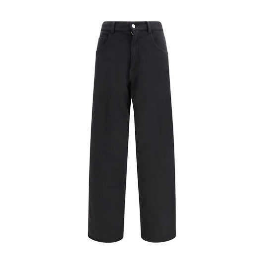 MM6 Schwarze Baumwoll-Sporthose